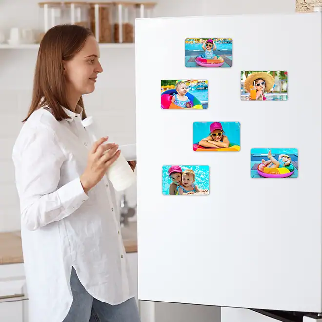 Rectangle Photo Fridge Magnet