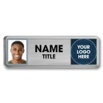 Silver Photo ID Name Badge