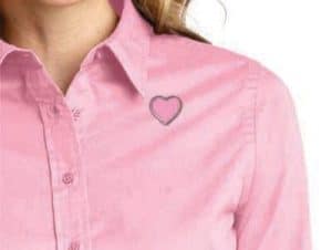 Custom Heart Lapel Badges
