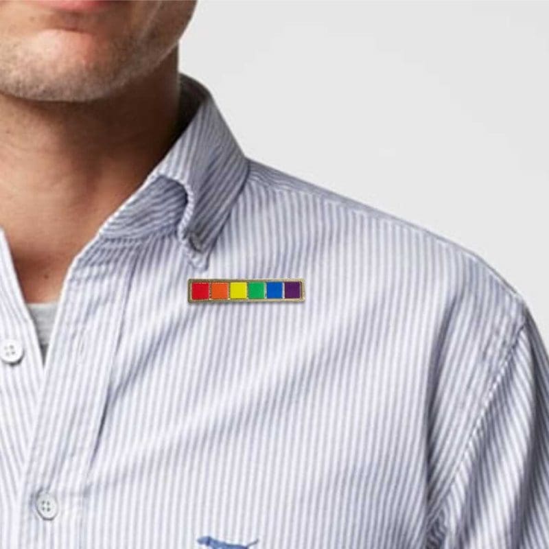 LGBTQ Lapel Badges- Rectangle 50x10mm