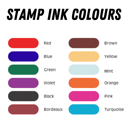 Shiny Stamp ink Colours