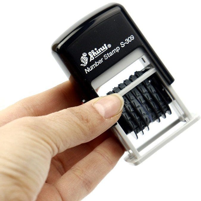 Shiny Numbering Stamp