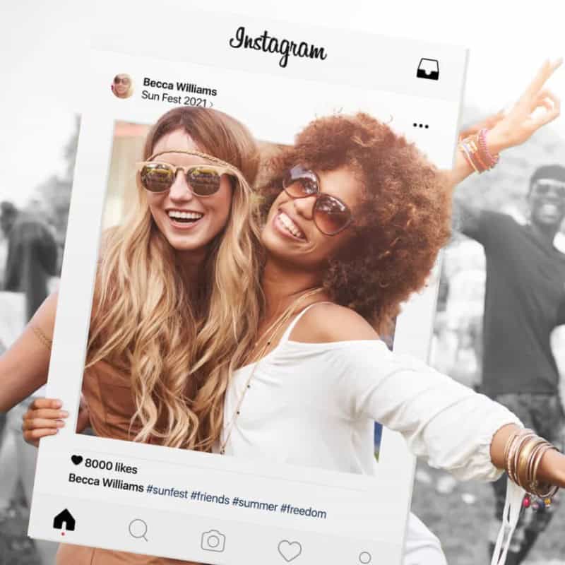 Custom printed Selfie Frames