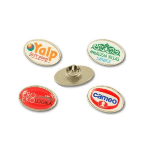 High-quality metal Oval Lapel Badges