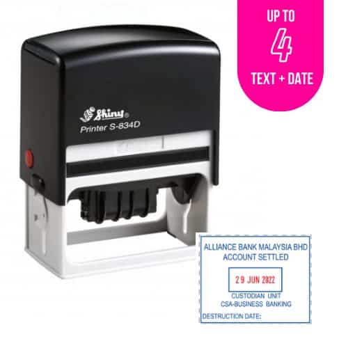 S-834D Self-Inking Custom Stamp