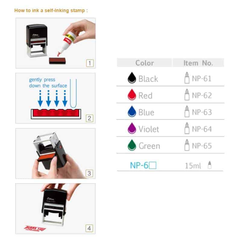 SHINY NON-POROUS INK