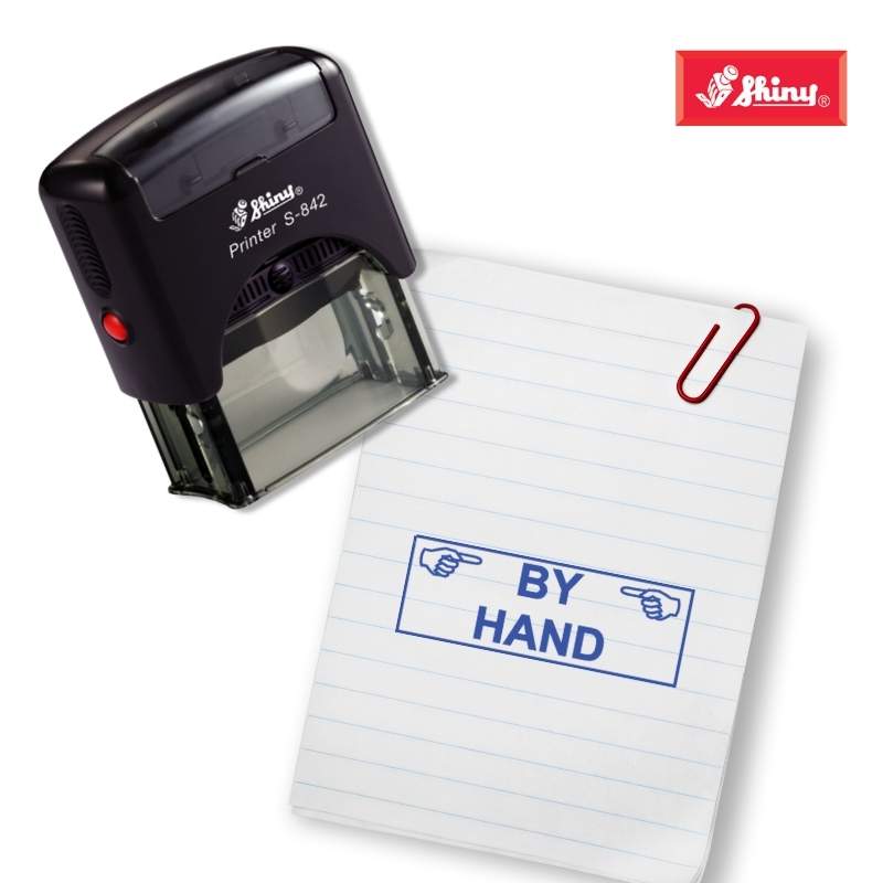Shiny 38x14mm Stock Stamp - By Hand