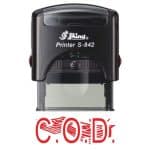 Shiny 38x14mm Stock Stamp - C.O.D