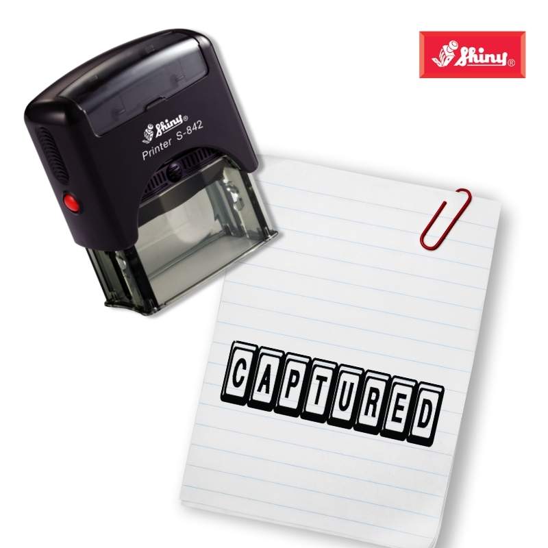 Shiny 38x14mm Stock Stamp - CAPTURED (2)