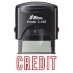 Shiny 38x14mm Stock Stamp - Credit
