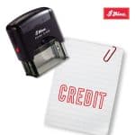 Shiny 38x14mm Stock Stamp - Credit