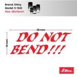 Shiny 38x14mm Stock Stamp - Do Not Bend