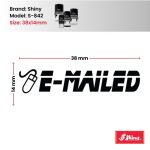 Shiny 38x14mm Stock Stamp - Emailed Icon