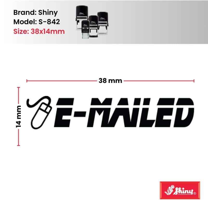 Shiny 38x14mm Stock Stamp - Emailed Icon