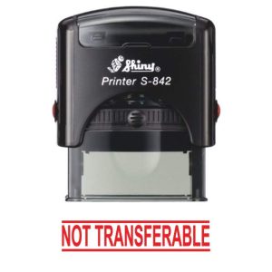 Shiny 38x14mm Stock Stamp - Not Transferrable