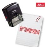 Shiny 38x14mm Stock Stamp - Not Transferrable