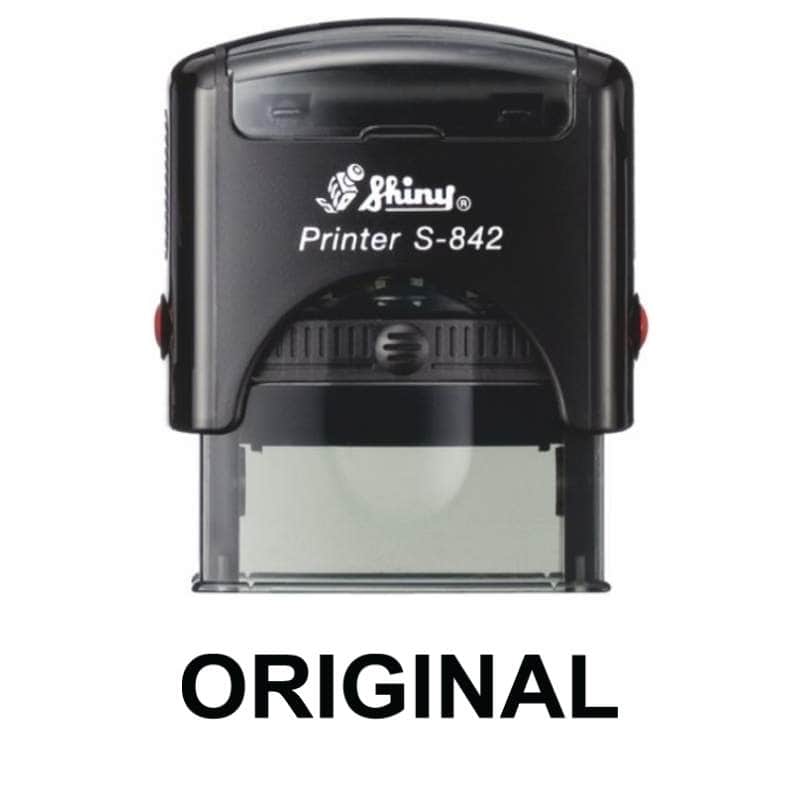 Shiny 38x14mm Stock Stamp - Original
