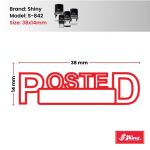 Shiny 38x14mm Stock Stamp - Posted Space