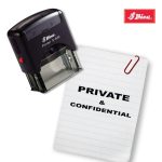 Shiny 38x14mm Stock Stamp - Private & Confidential