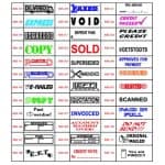 Shiny S-842 Stock Stamp Range