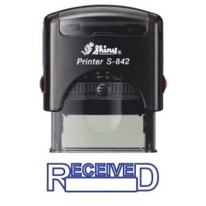 Shiny 38x14mm Stock Stamp - Received Space