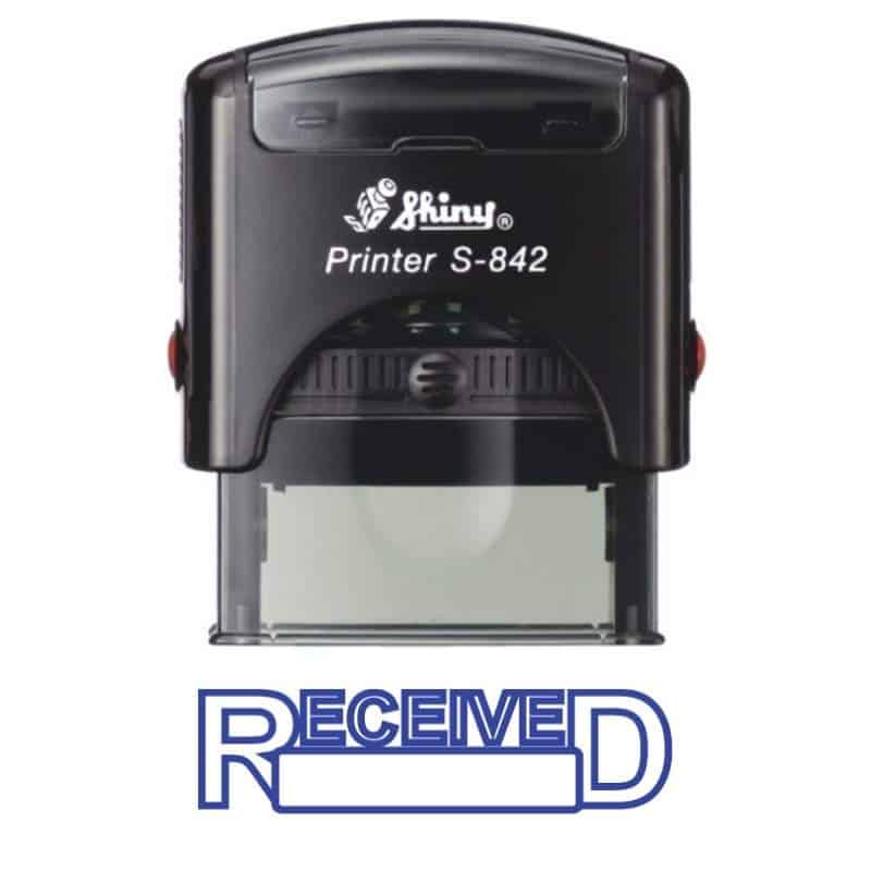 Shiny 38x14mm Stock Stamp - Received Space