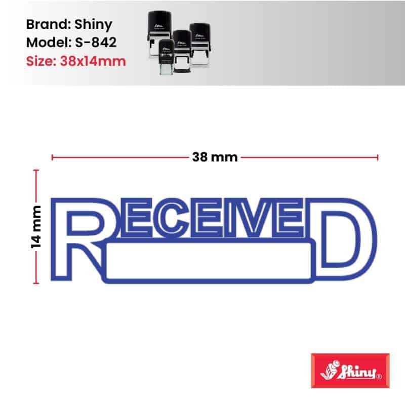 Shiny 38x14mm Stock Stamp - Received Space