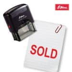 Shiny 38x14mm Stock Stamp - SOLD