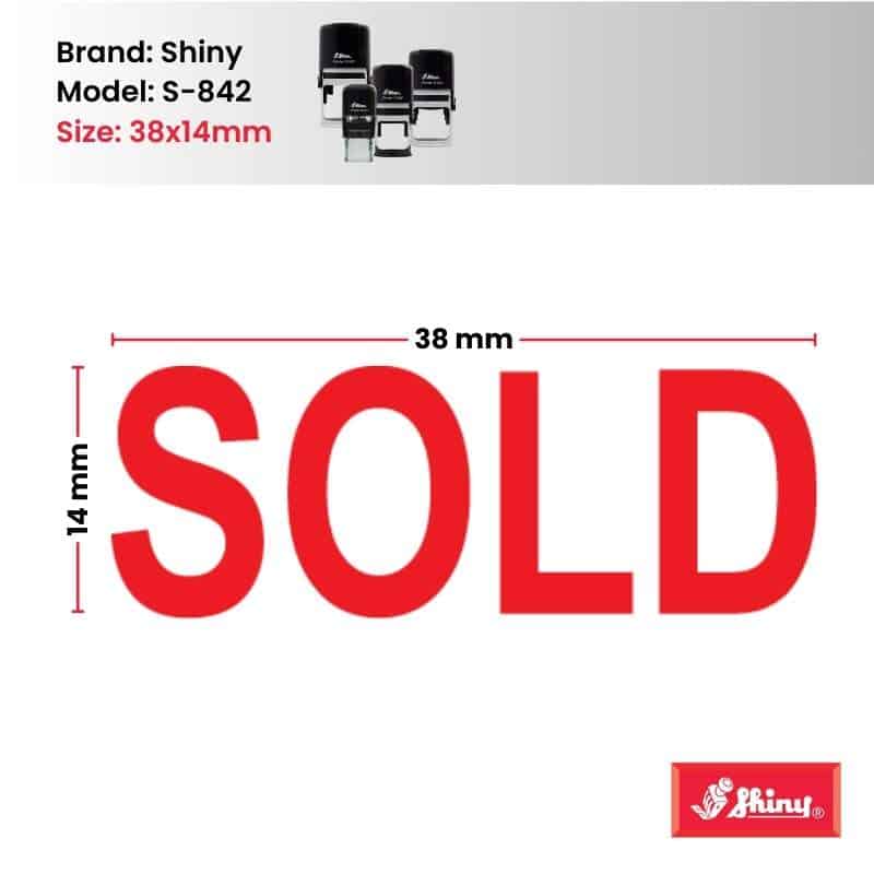 Shiny 38x14mm Stock Stamp - SOLD