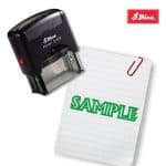 Shiny 38x14mm Stock Stamp - Sample