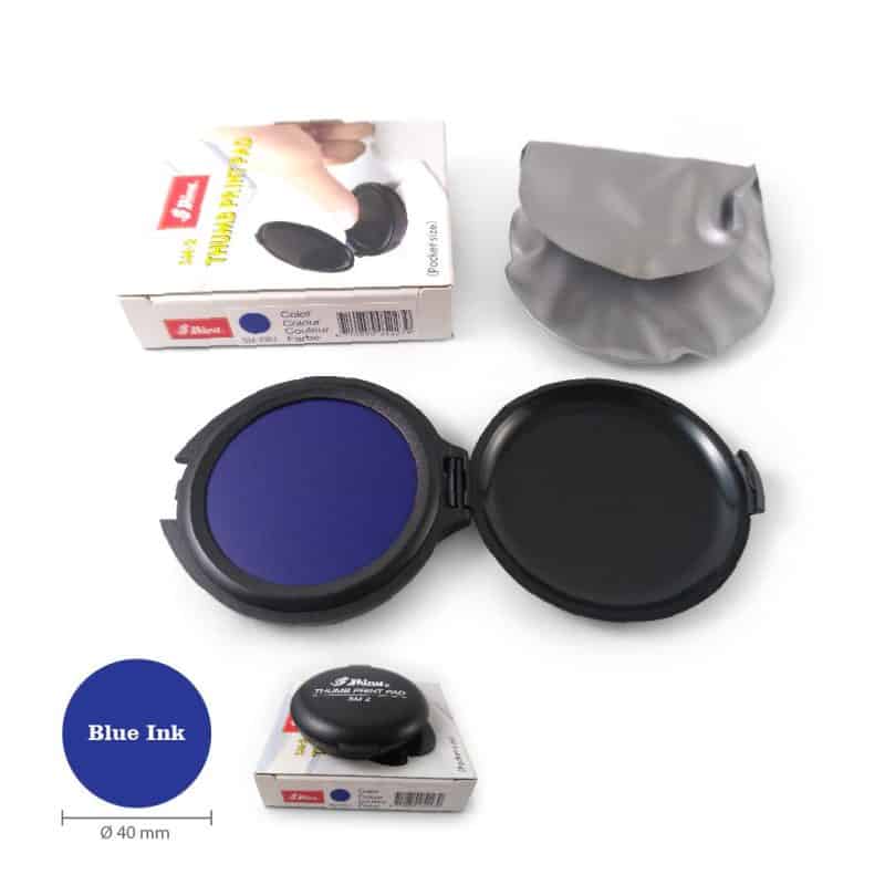 Shiny Finger Prints Pad Blue ink