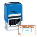 Shiny S-826 Stock Dater Stamp Checked By