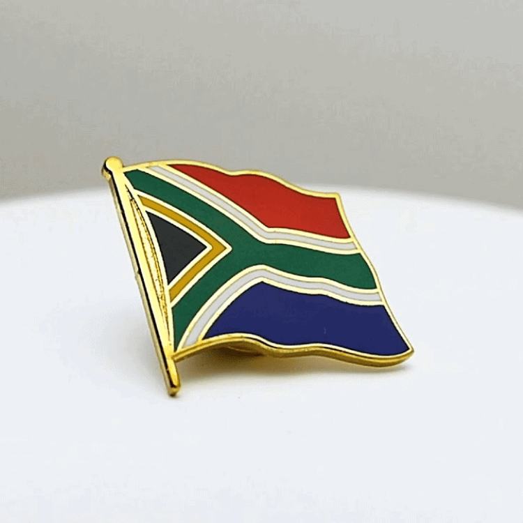 South African Flag Pin Badges