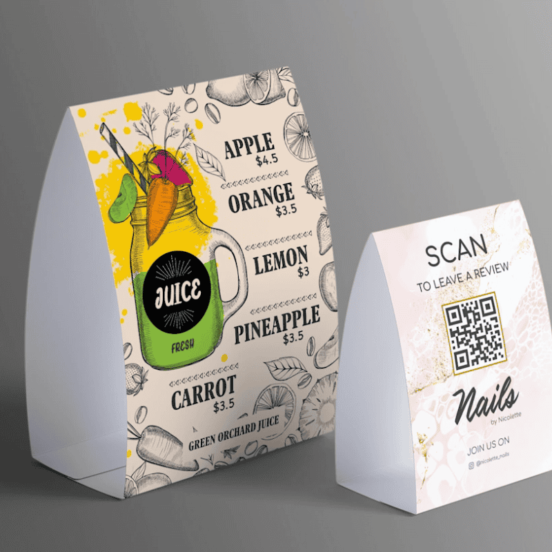Table Tent Printing