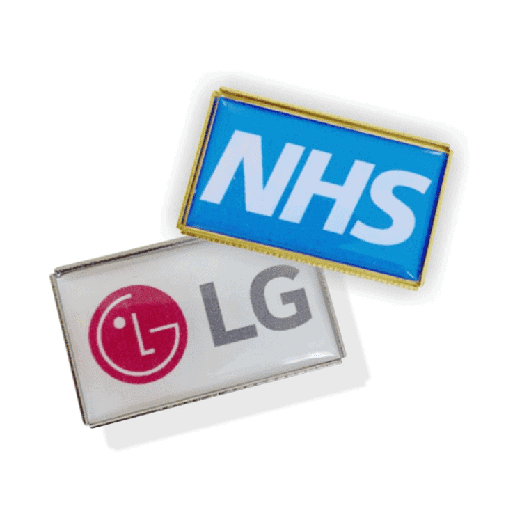 custom made Rectangle Lapel Badges