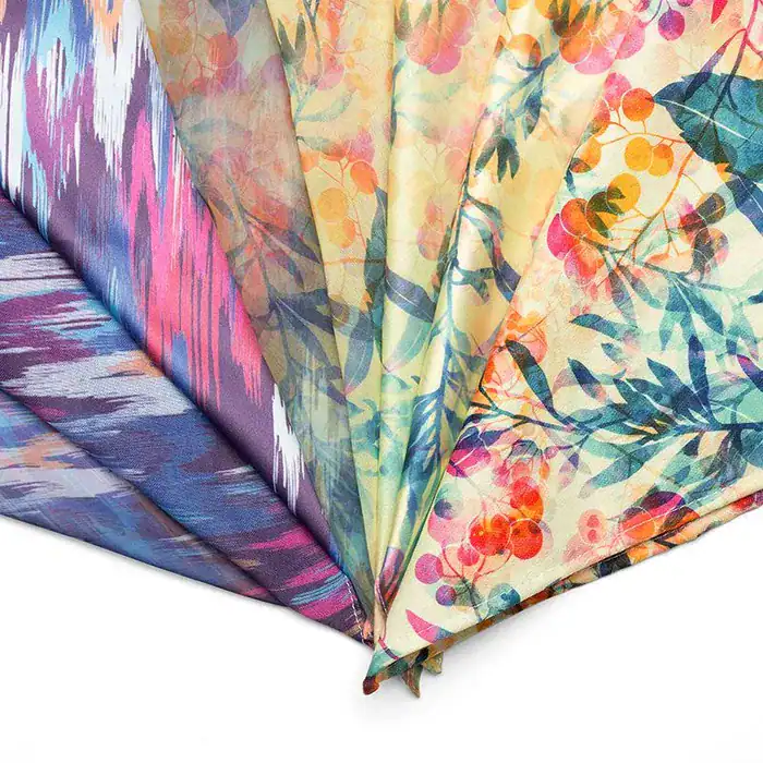 Synthetic Silk Fabric Printing
