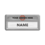 Silver Eco Reusable Name Badge