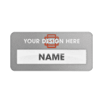 Reusable Name Badge Full Color Print Logo