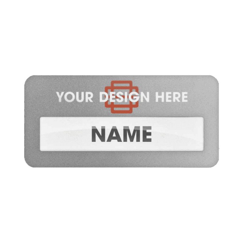 Reusable Name Badge Full Color Print Logo