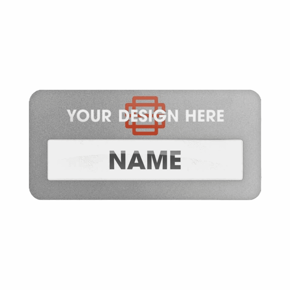 Reusable Name Badge Full Color Print Logo