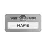 Reusable Name Badge Engraved Print Logo