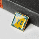 square shaped Lapel pins