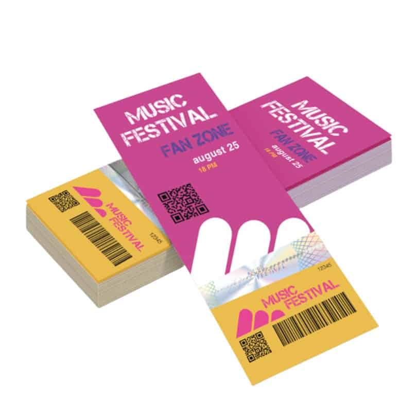 Event Ticket printing