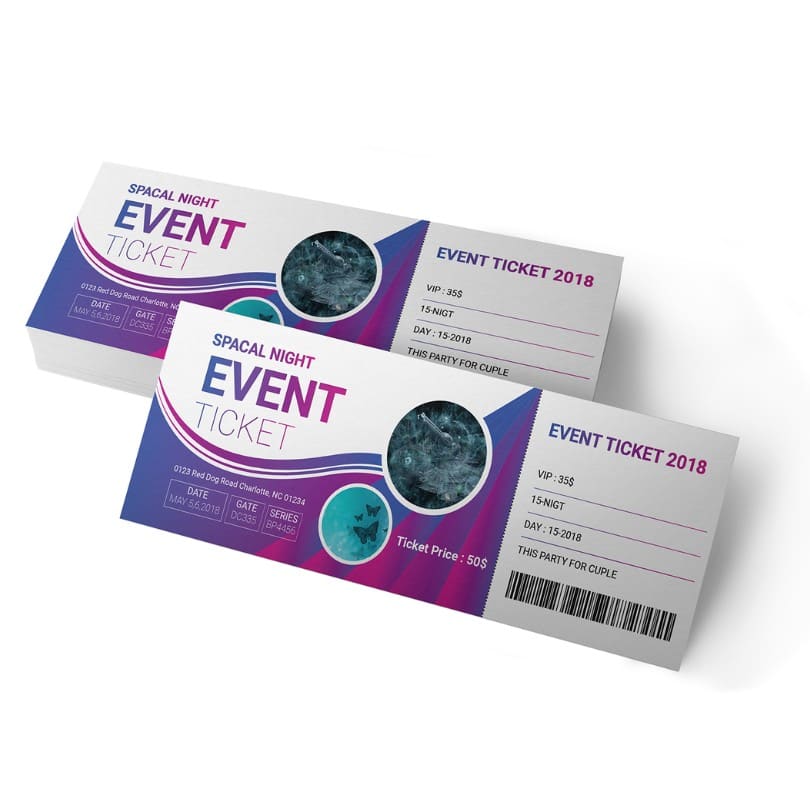Custom Printed Event Tickets
