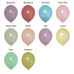 Pastel Printed Latex Balloons