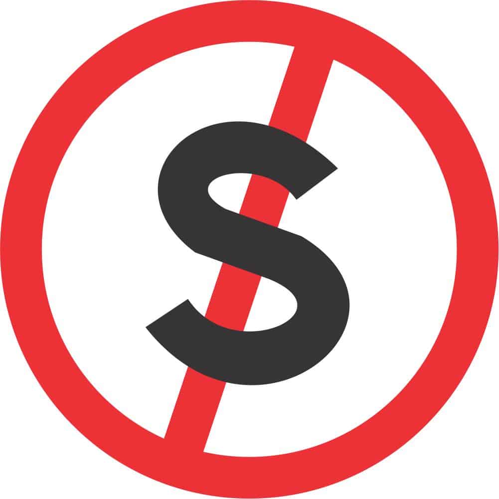 NO STOPPING ROAD SIGN (R217)