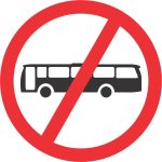 NO BUSES ROAD SIGN (R227)
