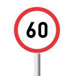 60km Speed Limit road sign (R201)