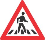 SABS PEDESTRIAN CROSSING ROAD SIGN (W306)