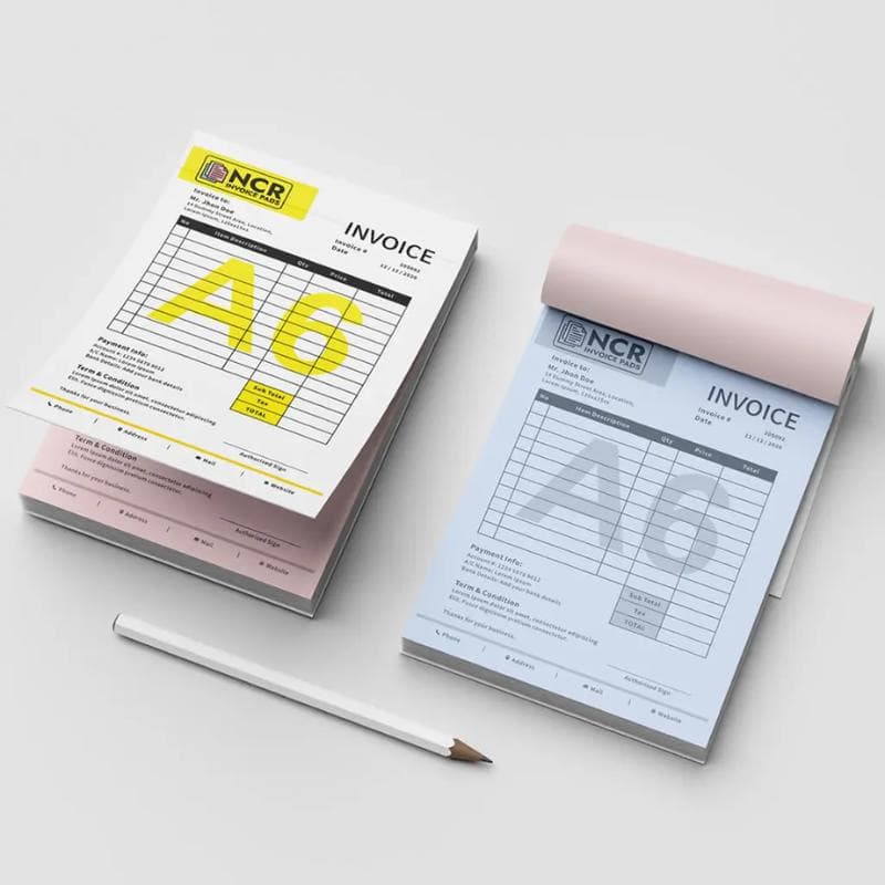 A6 ncr book printing